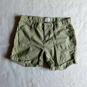 Children's Place Olive Green Cargo Shorts
